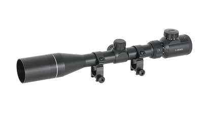 SCOPE 3-9X40E WITH HIGH MOUNTING RINGS [PCS]
