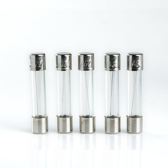 Fuse, 30 Amp, glass tube (5pcs)