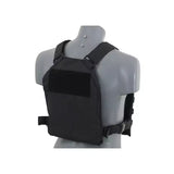 SIMPLE PLATE CARRIER WITH DUMMY SOFT ARMOR INSERTS - BLACK