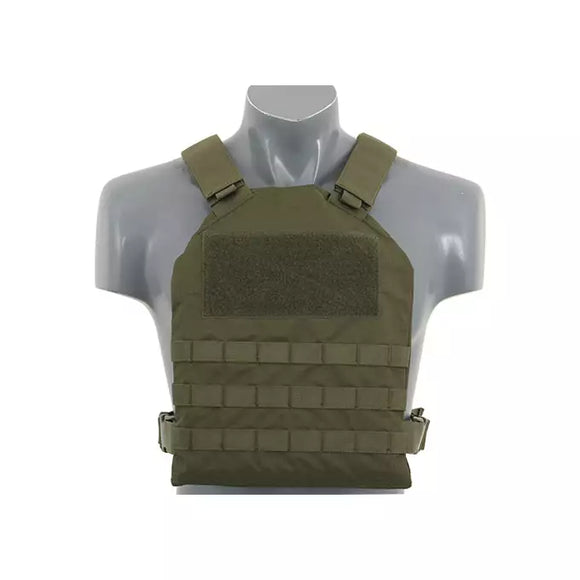 SIMPLE PLATE CARRIER WITH DUMMY SOFT ARMOR INSERTS - OLIVE
