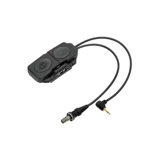 Double switch with quick assembly - black [WADSN]