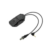 Double switch with quick assembly - black [WADSN]